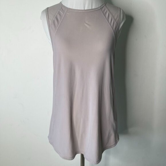 Lululemon Sculpt Tank Top Mauve Gray Mesh Back Ventilated Running Yoga Size 6 - Picture 2 of 8